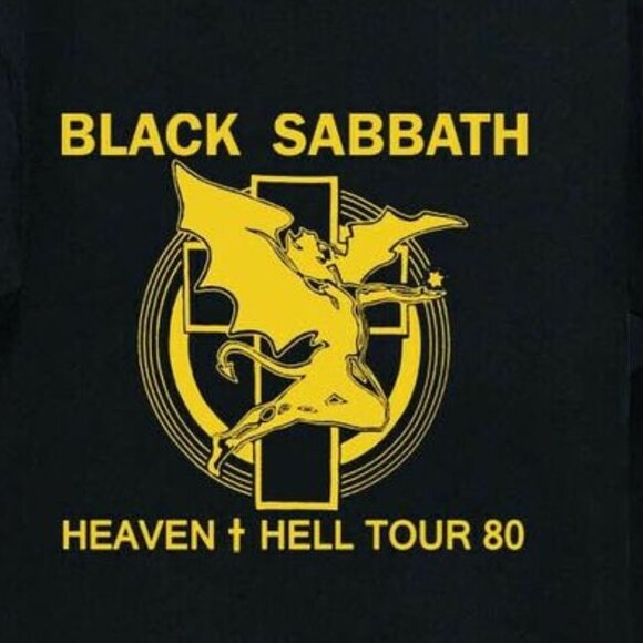 1980 Black Sabbath Heaven And Hell Tour T Shirt 73 - Picture 2 of 6